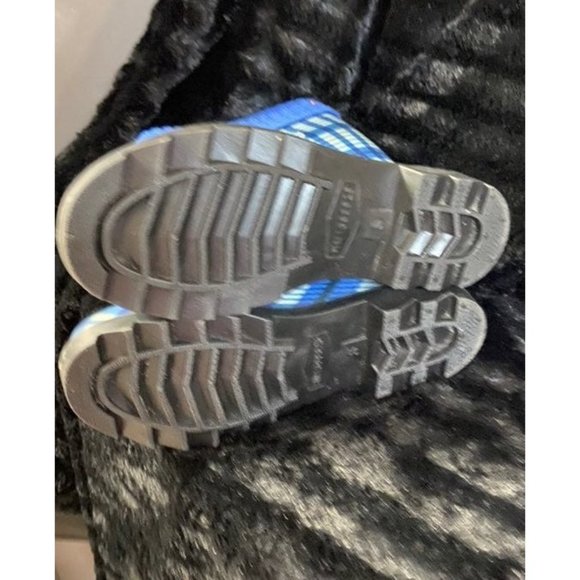 Rain boot rubber gator fashion blue plaid Florida uf - Picture 7 of 10